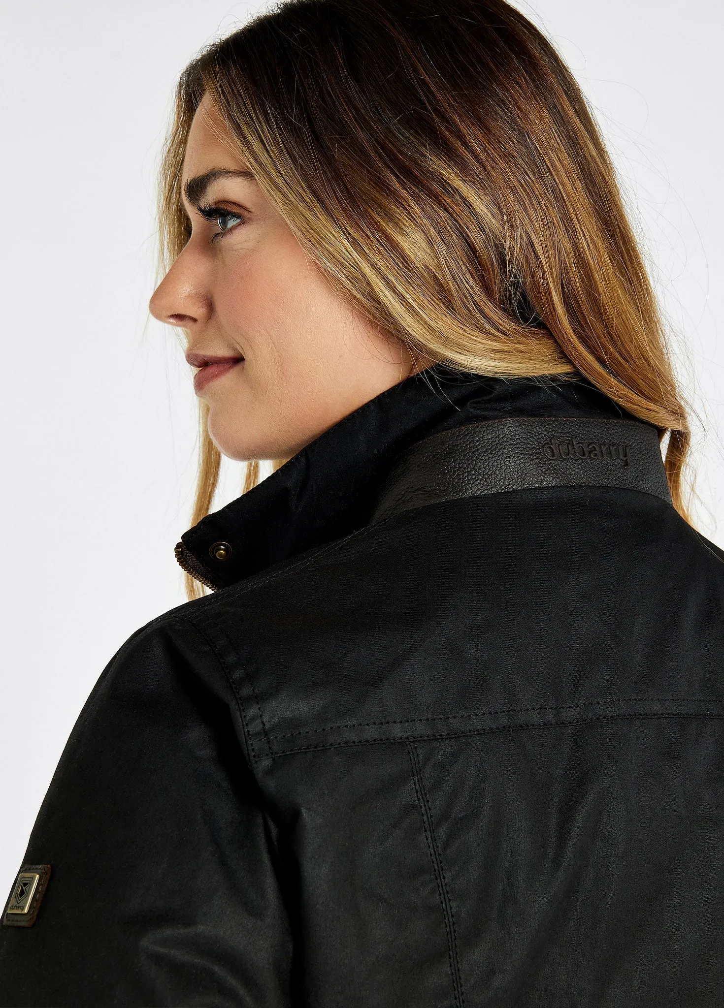 Mountrath Ladies Waxed Cotton Jacket - Black