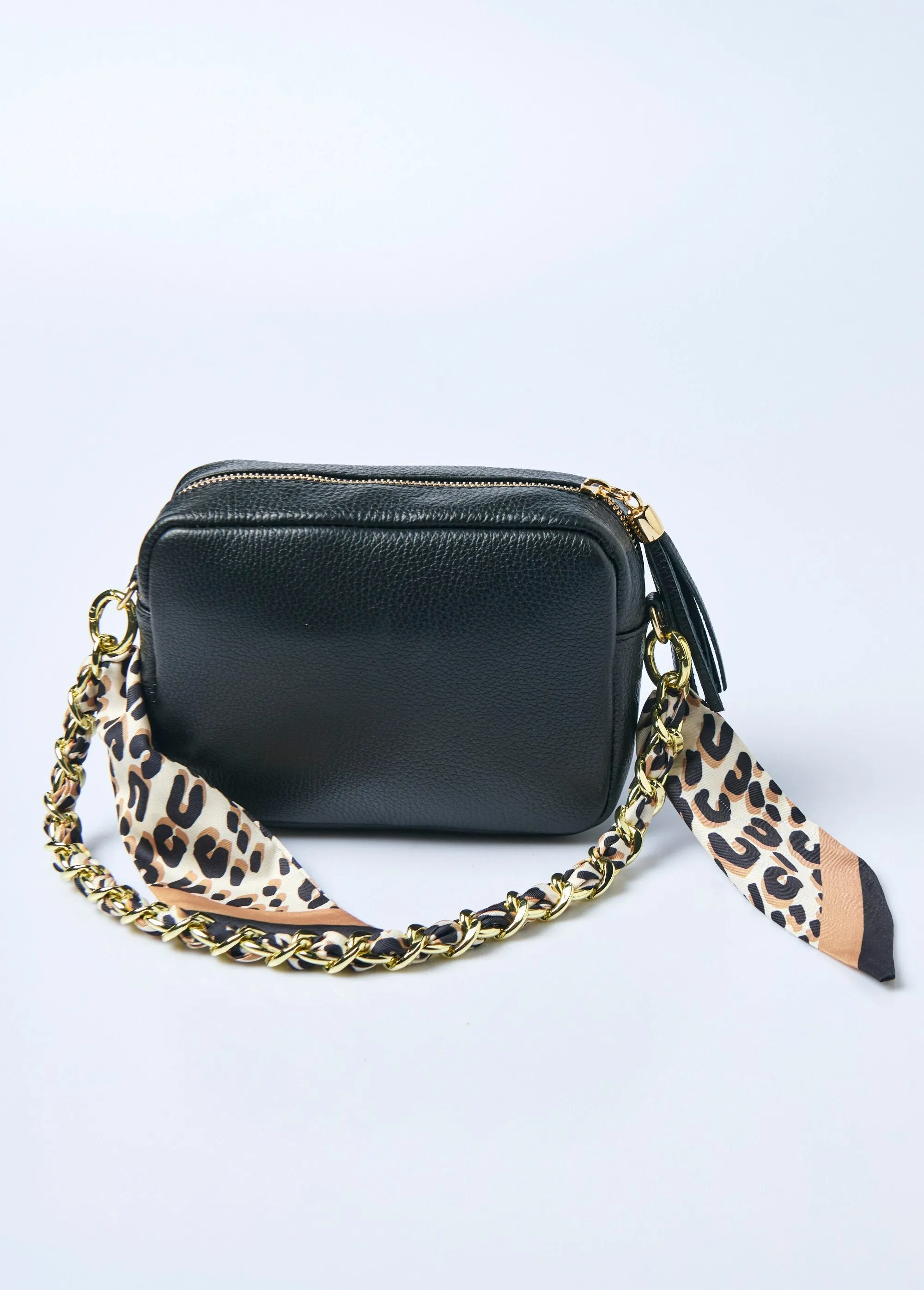 Multifunctional bag chain, leopard scarf