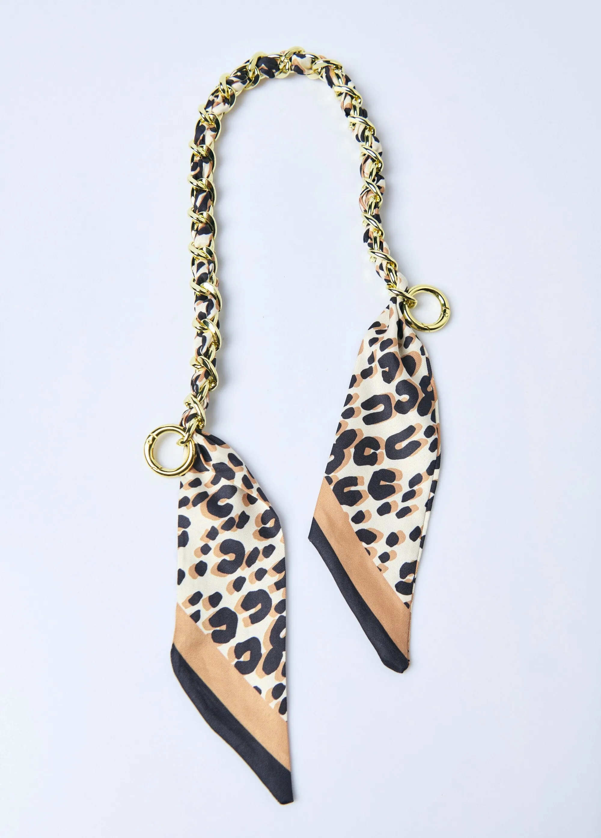 Multifunctional bag chain, leopard scarf