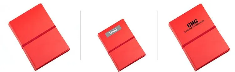 Multifunctional Eco-Friendly Notepad Set With Elastic Band Closure