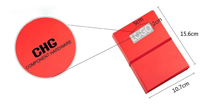 Multifunctional Eco-Friendly Notepad Set With Elastic Band Closure