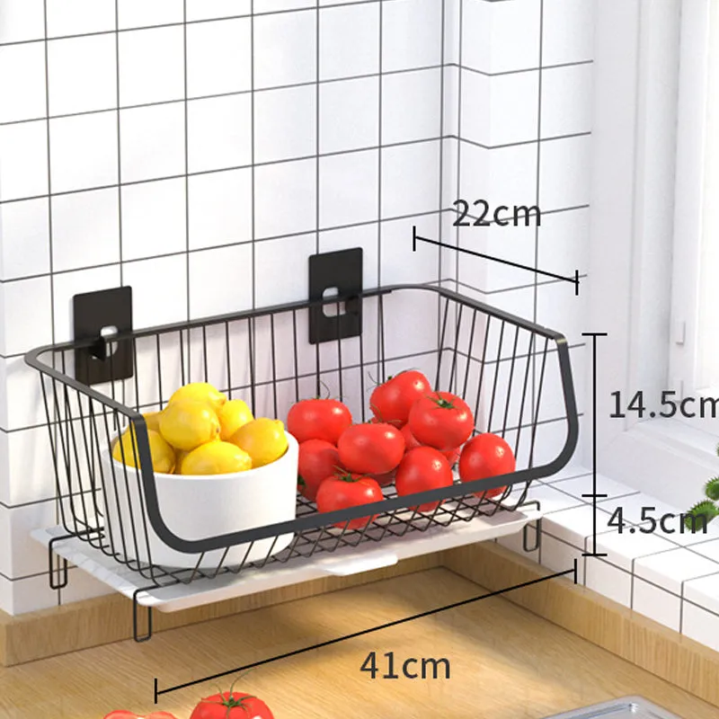 Multifunctional Kitchenware Metal Multilayer Condiment Storage Basket