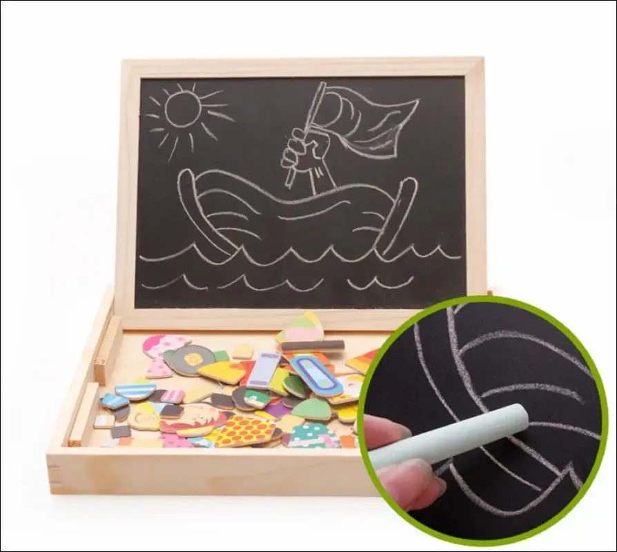 Multifunctional magnetic kids puzzle drawing board educational toys learning wooden puzzles toys