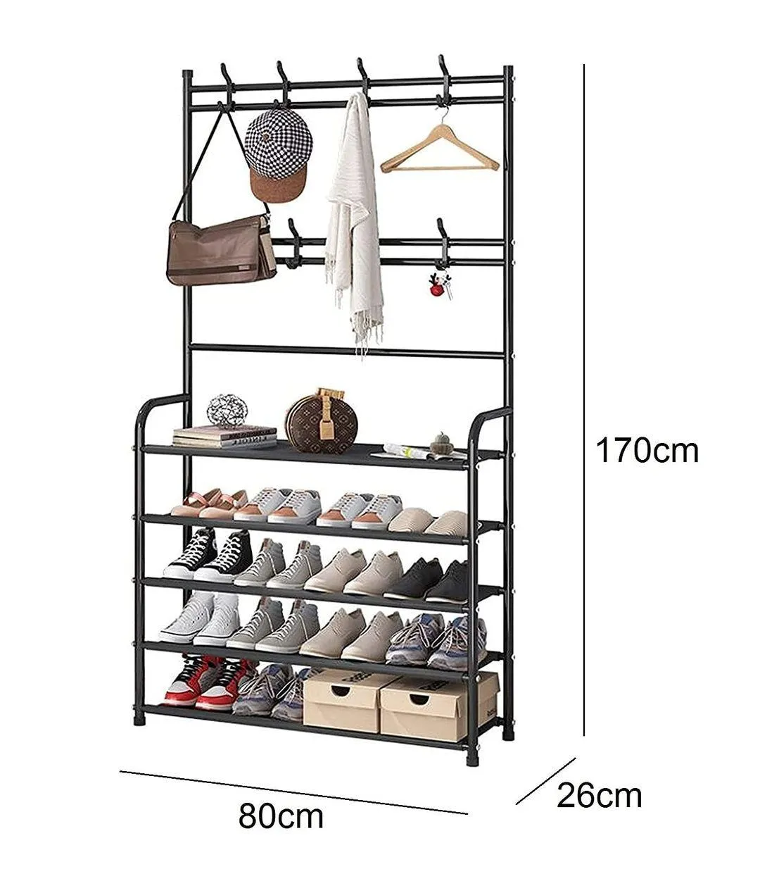 Multifunctional Shoe and Hat Rack | Organize Your Entryway with Style