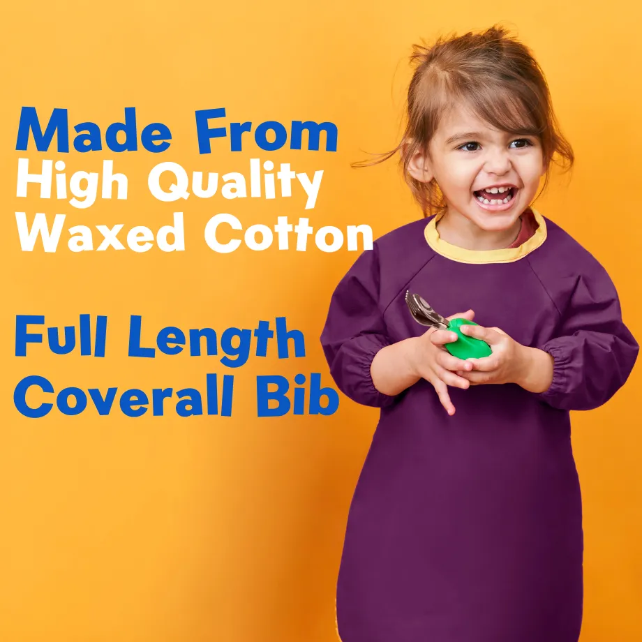 Nana's Original Wax Cotton Coverall Bib - Dark Purple