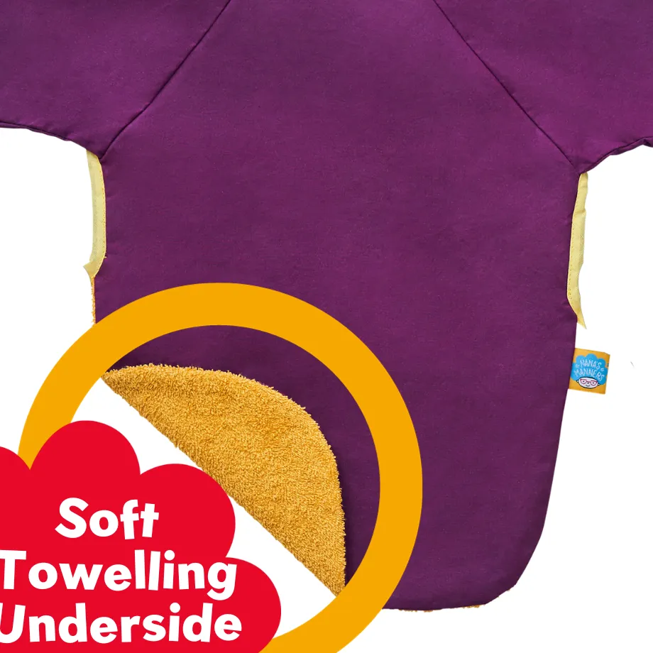 Nana's Original Wax Cotton Coverall Bib - Dark Purple