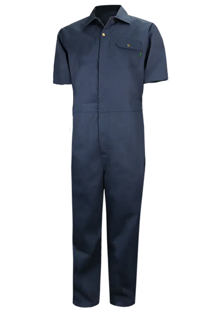 Navy Short Sleeves Light Coverall by GATTS Workwear - Style 790SS