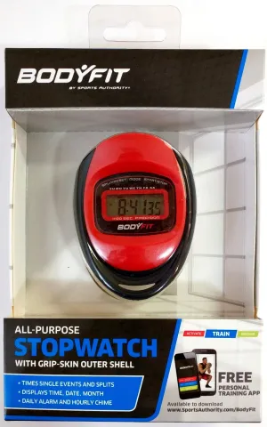 NEW BodyFit All-Purpose Stopwatch Goal Tracking Pedometer