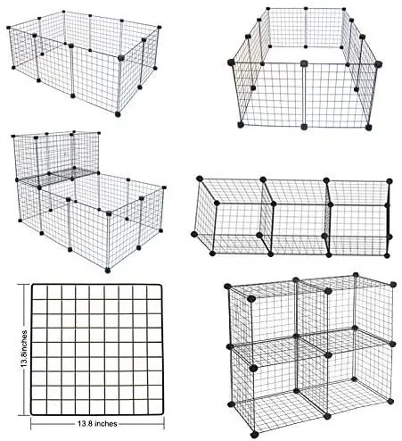 New in box! Multi functional Item! Use as Storage Cubes or Wire Play Yard for your Pets! Pieces can be attached many ways!
