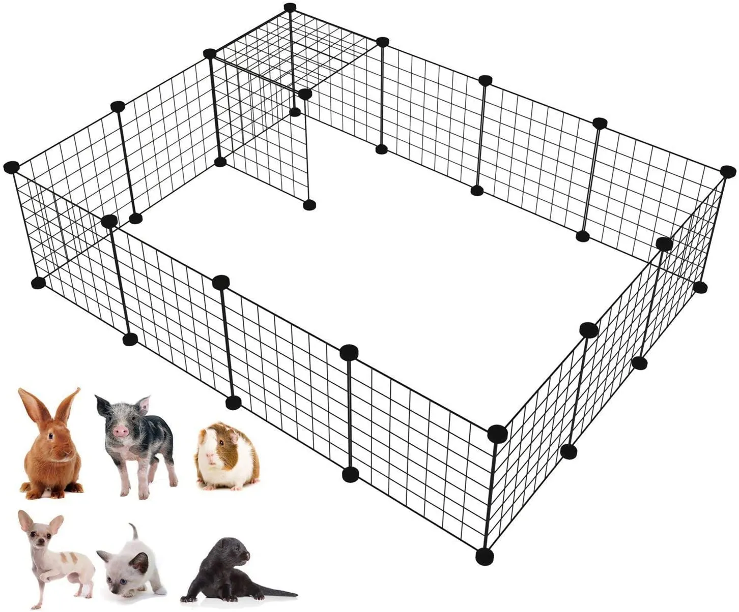 New in box! Multi functional Item! Use as Storage Cubes or Wire Play Yard for your Pets! Pieces can be attached many ways!