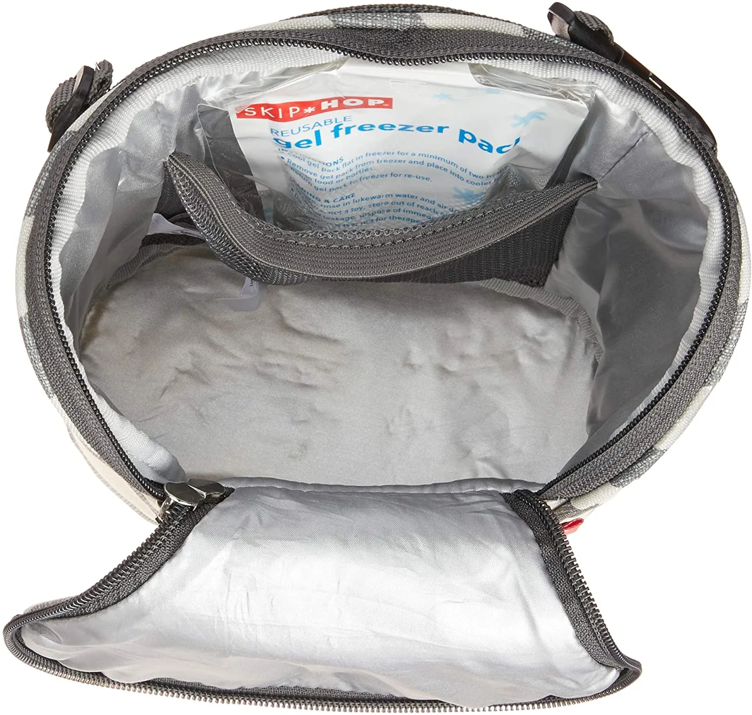 New Skip Hop Insulated Breastmilk Cooler And Double Baby Bottle Bag, Chevron