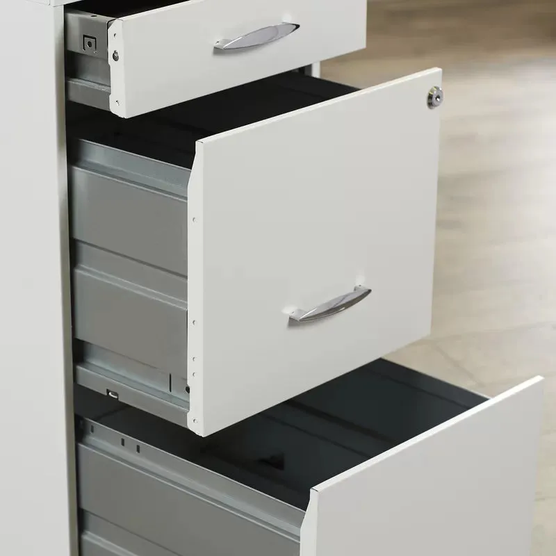 New Space Solutions 18 inch 3 Drawer Metal File Cabinet with Pencil Drawer White, Has small minor marks from transport doesn't affect its use! Retails $200 