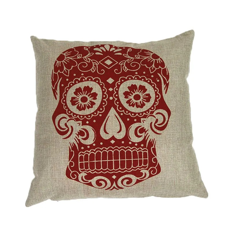 New Vintage Skull Cushion Cover