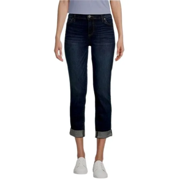 NWT Women Size 18 18x32 KUT from the Kloth Catherine Roll-Up Cuff Boyfriend Jean