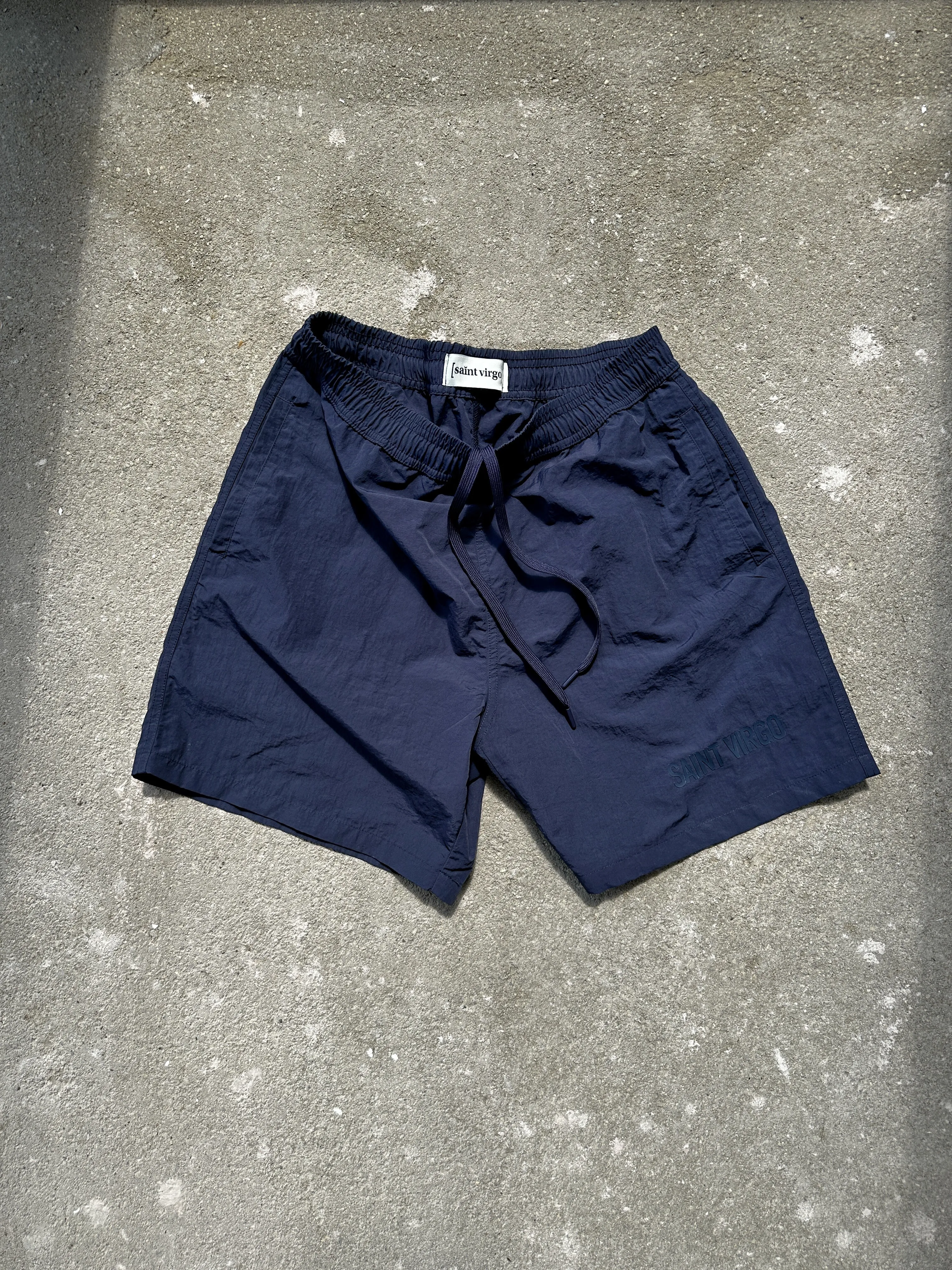 NYLON LOGO | Midnight Navy Shorts