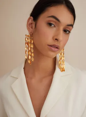 Oh Poppi Dewdrop Statement Earrings
