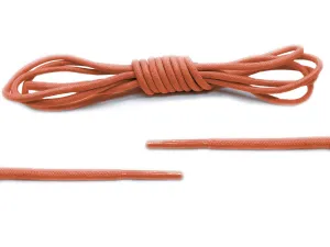 Orange Round Waxed Laces