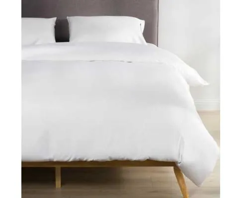 Organic Bamboo Duvet Cover Set A - White