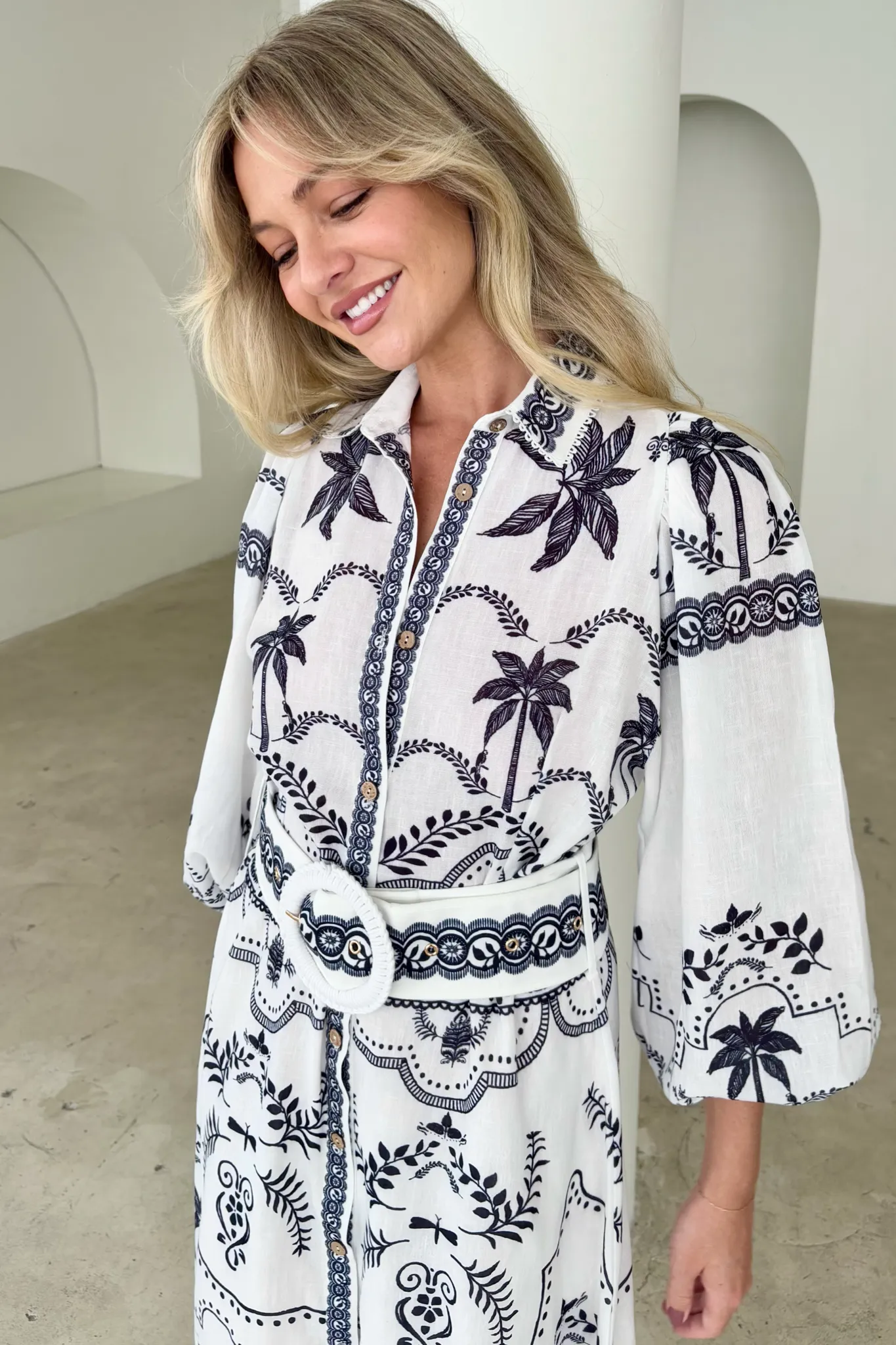 PALM SPRING DRESS BLACK