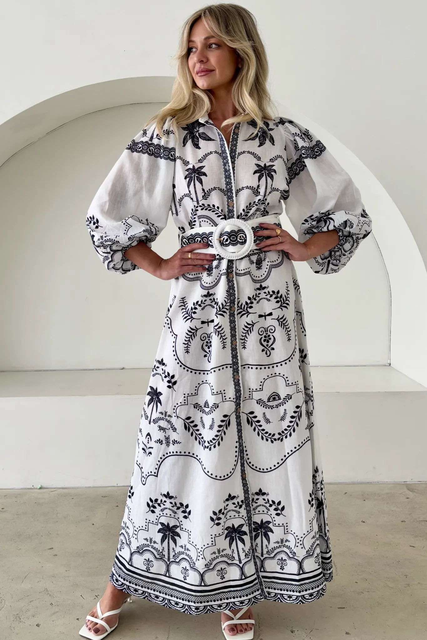 PALM SPRING DRESS BLACK