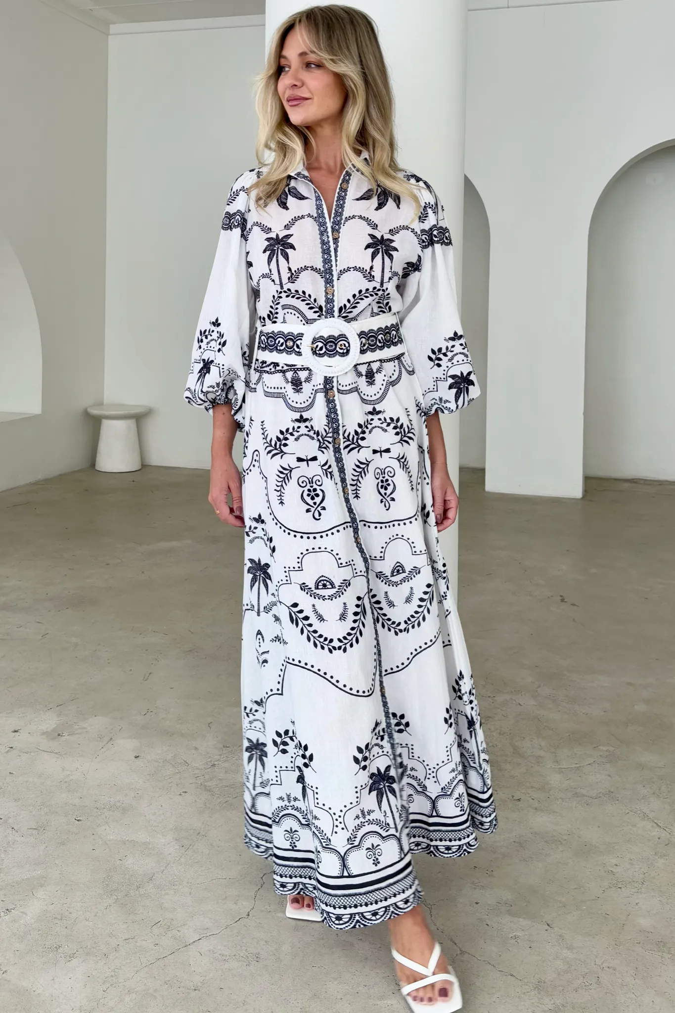 PALM SPRING DRESS BLACK