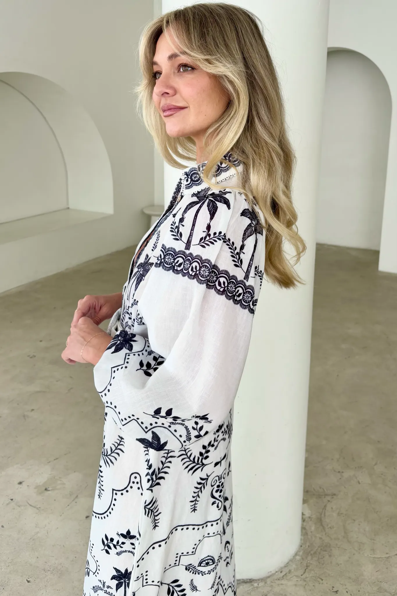 PALM SPRING DRESS BLACK