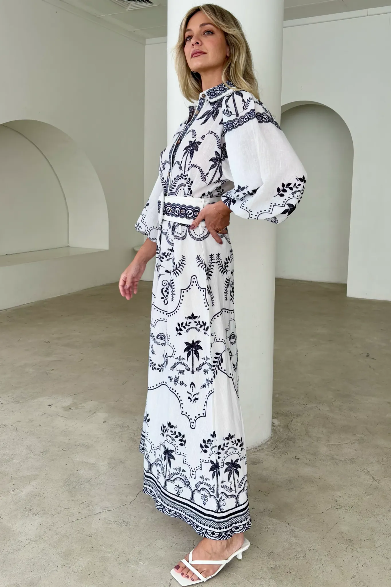 PALM SPRING DRESS BLACK