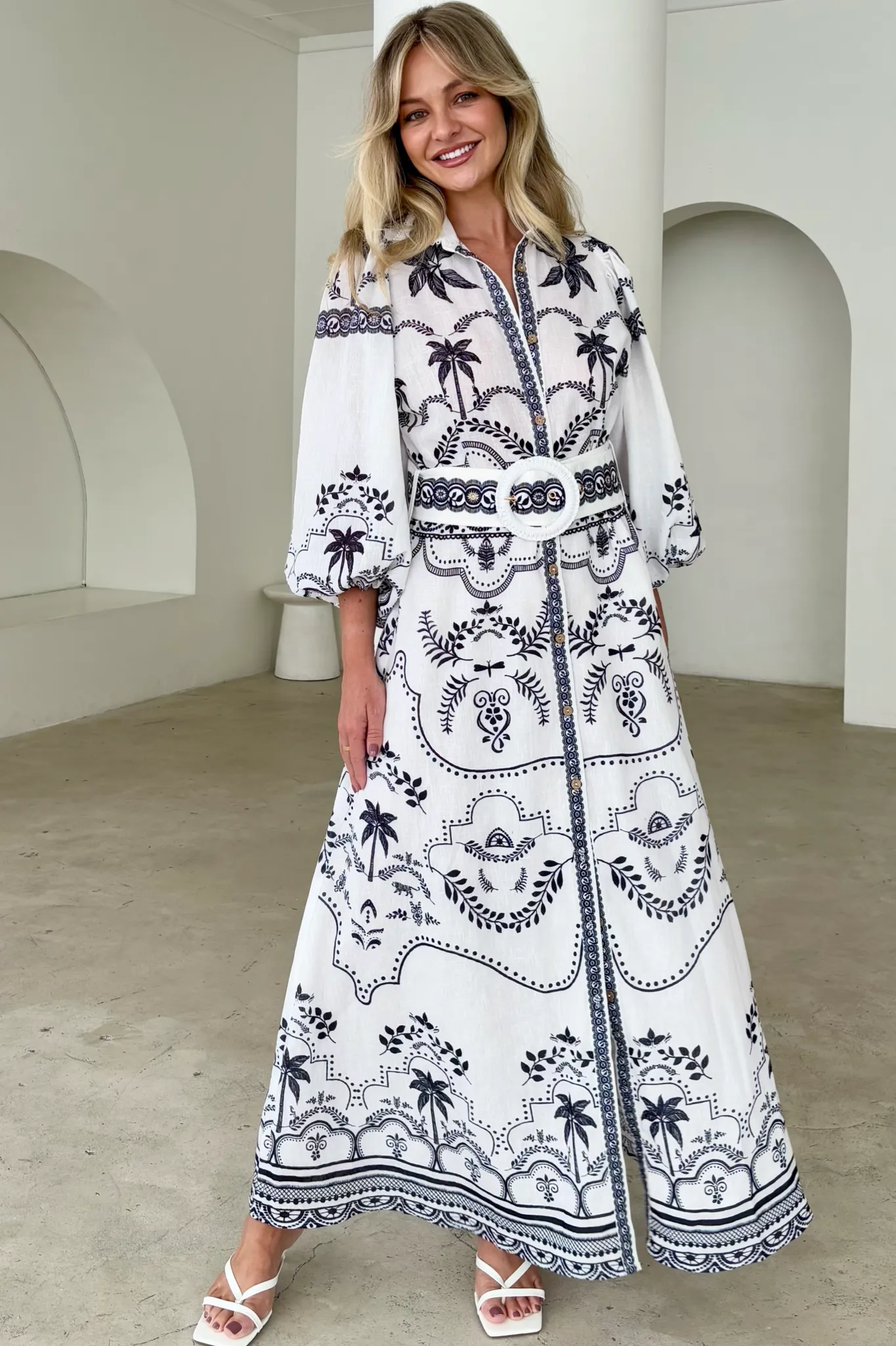 PALM SPRING DRESS BLACK