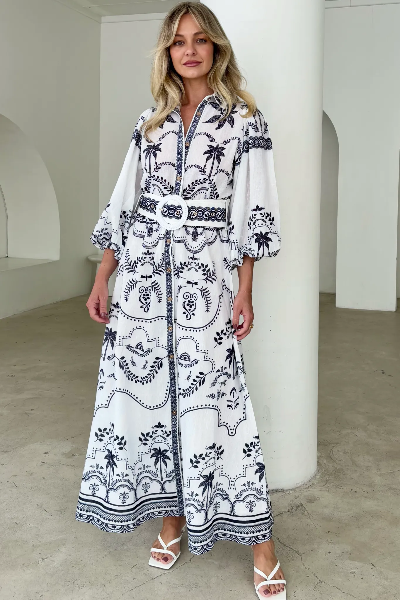 PALM SPRING DRESS BLACK