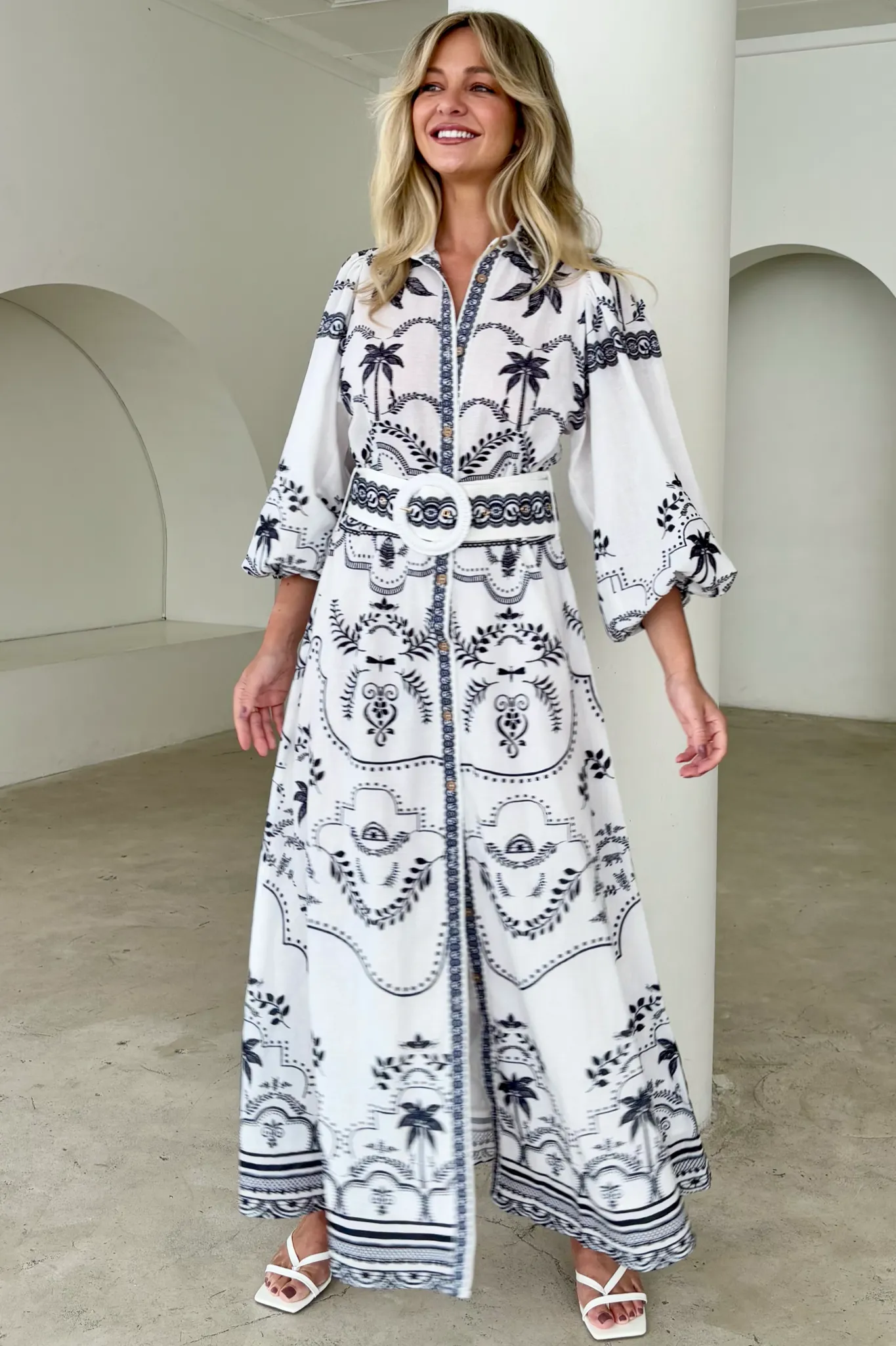 PALM SPRING DRESS BLACK