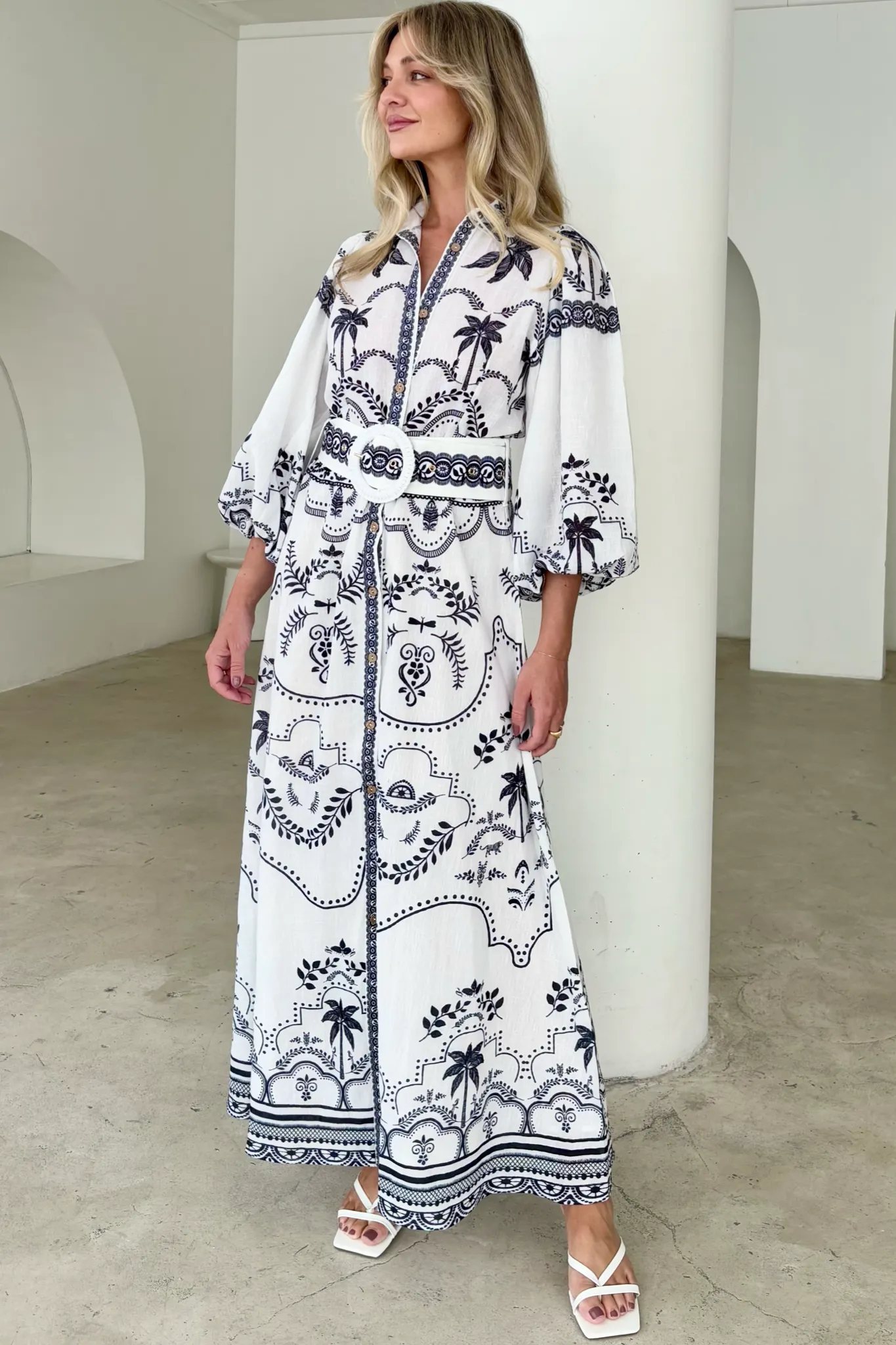 PALM SPRING DRESS BLACK