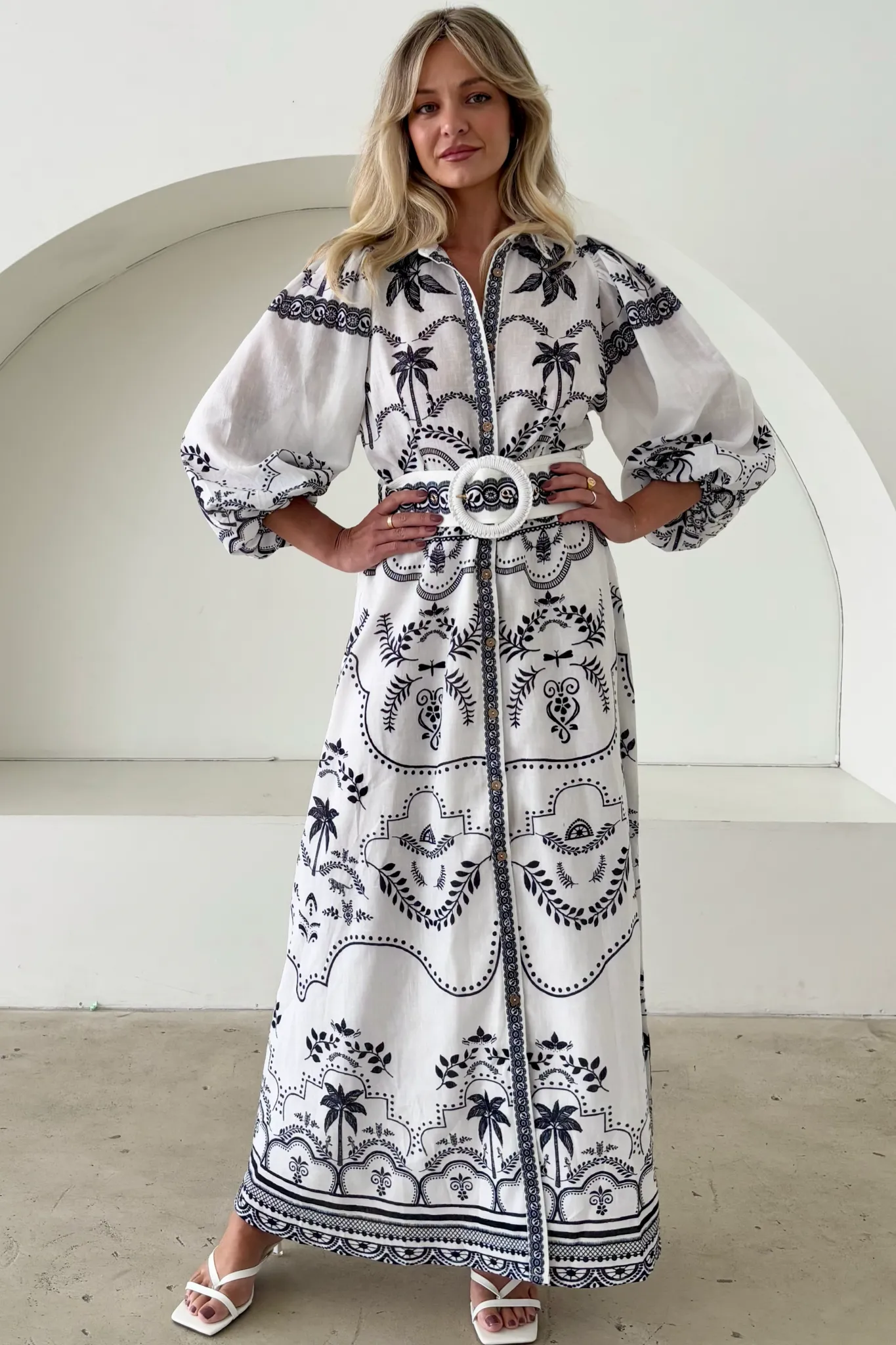 PALM SPRING DRESS BLACK