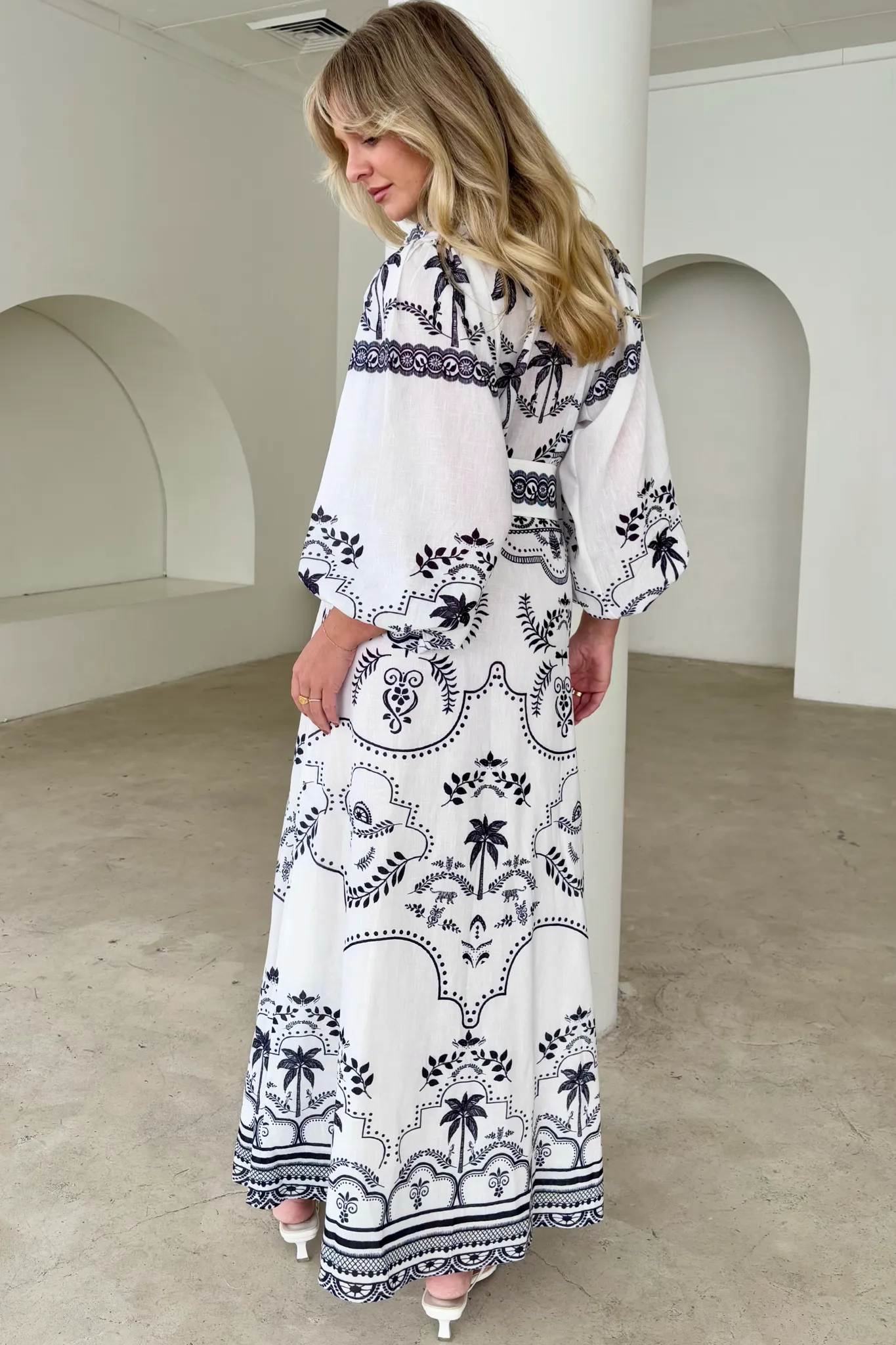 PALM SPRING DRESS BLACK