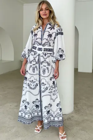 PALM SPRING DRESS BLACK