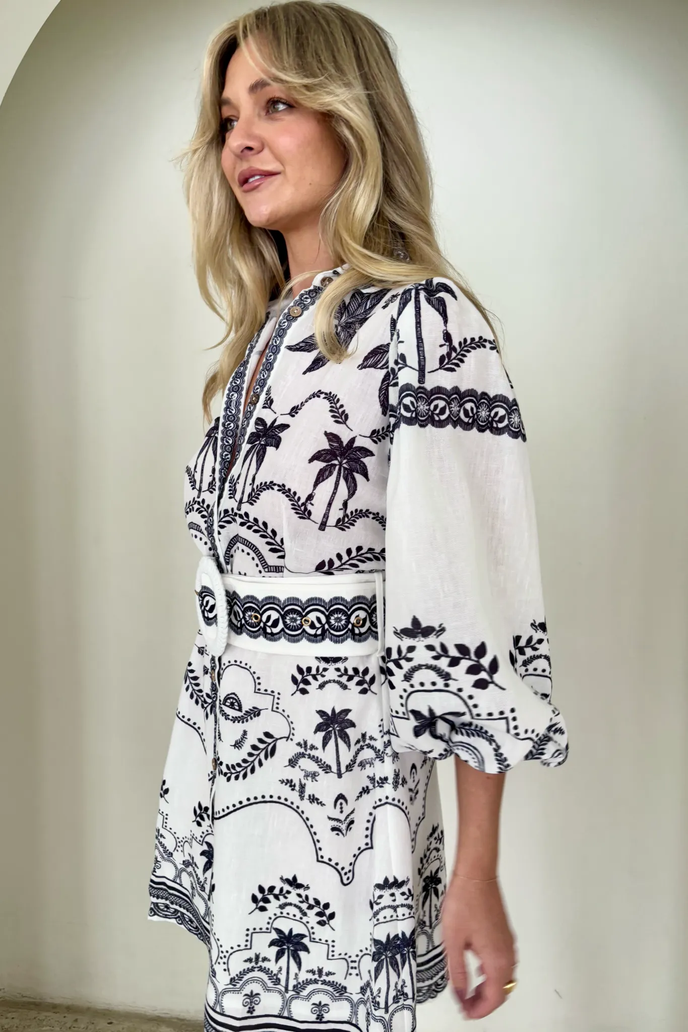 PALM SPRING SHORT DRESS BLACK