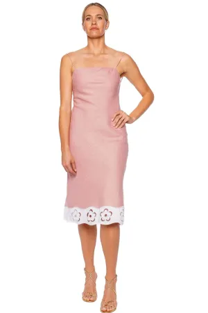 Palo Eyelet Linen Midi Dress
