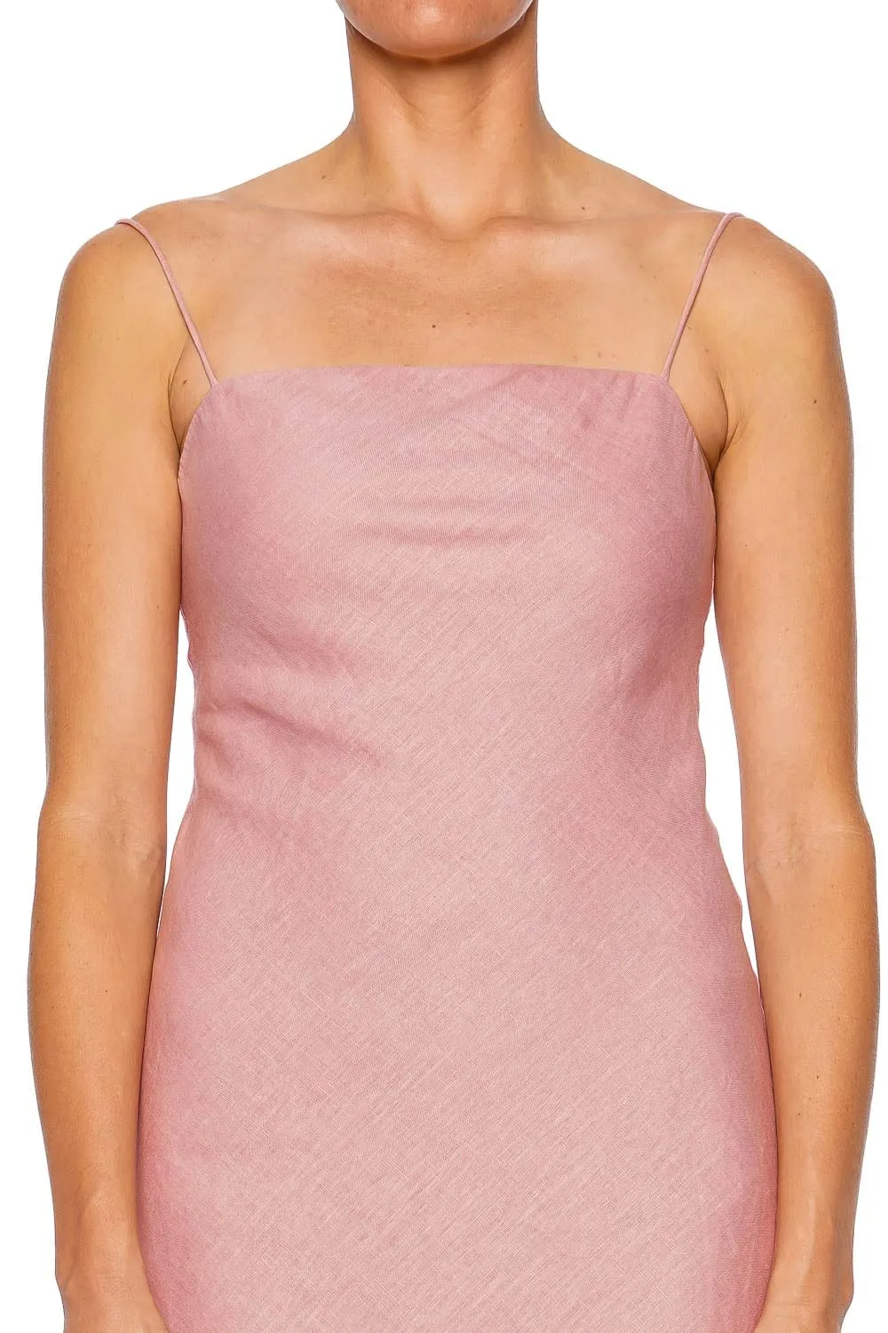 Palo Eyelet Linen Midi Dress