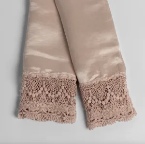 Paloma with Mattine Lace Pillowcase - Pearl - Standard