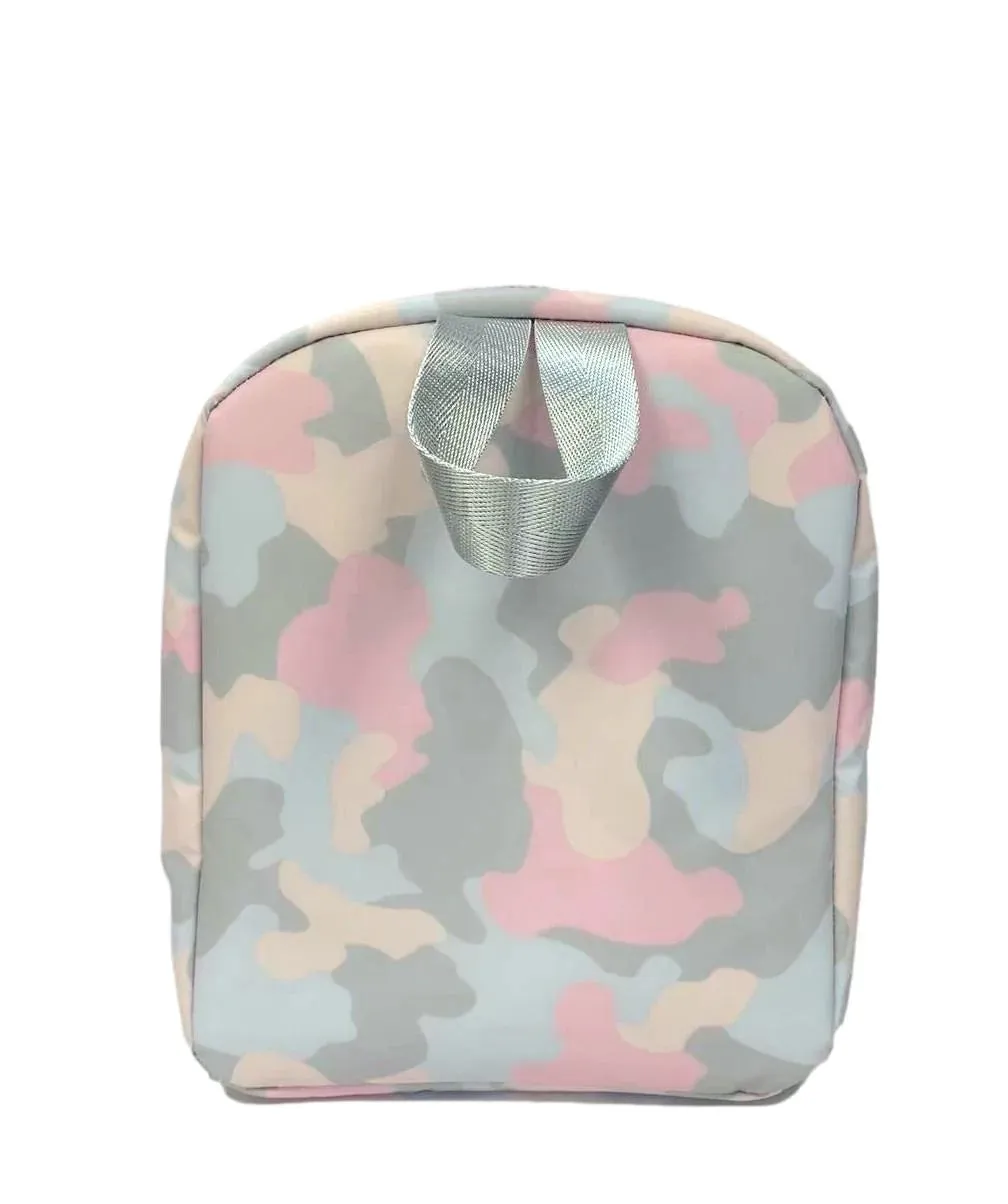 Personalized Nylon Pink Camo Lunch Sack