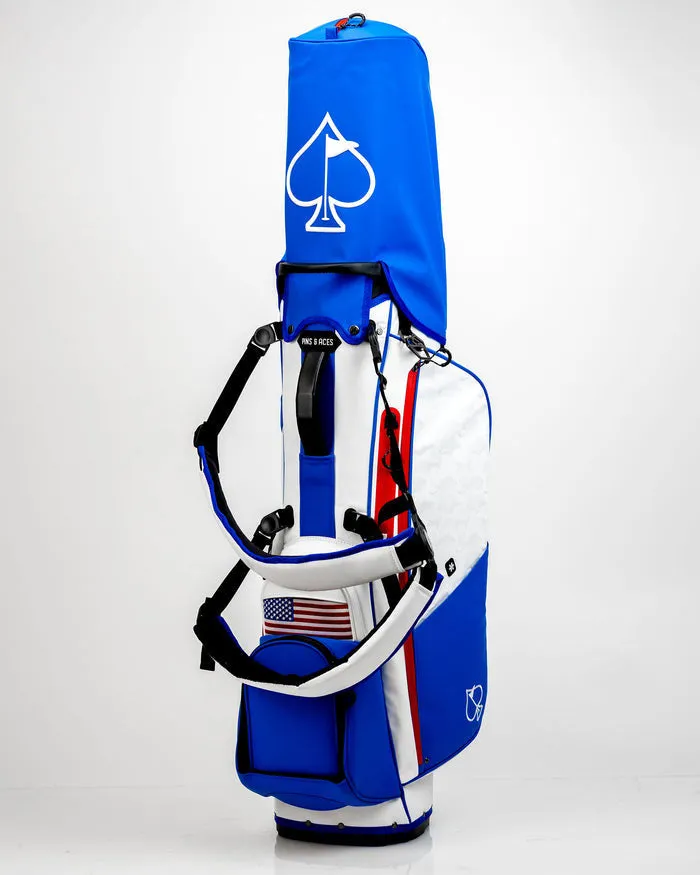 Pins & Aces Player Preferred USA 5 Way Golf Bag