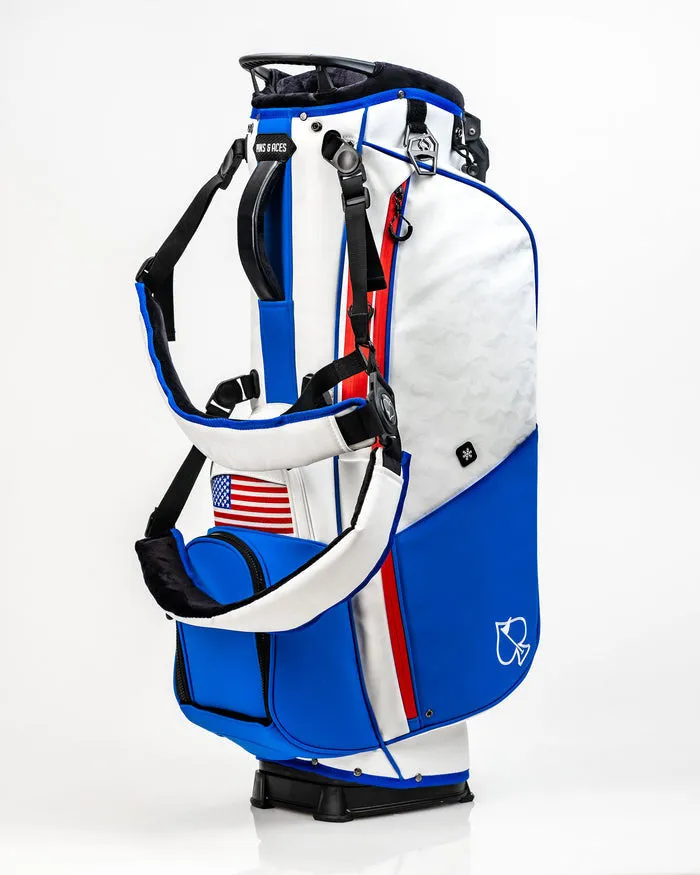 Pins & Aces Player Preferred USA 5 Way Golf Bag
