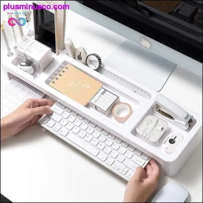 Plastic Table Top Storage Shelf, Multi Functional Office