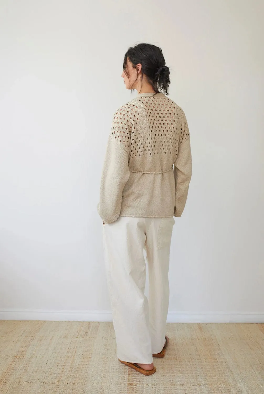 Pointelle Wrap | Natural