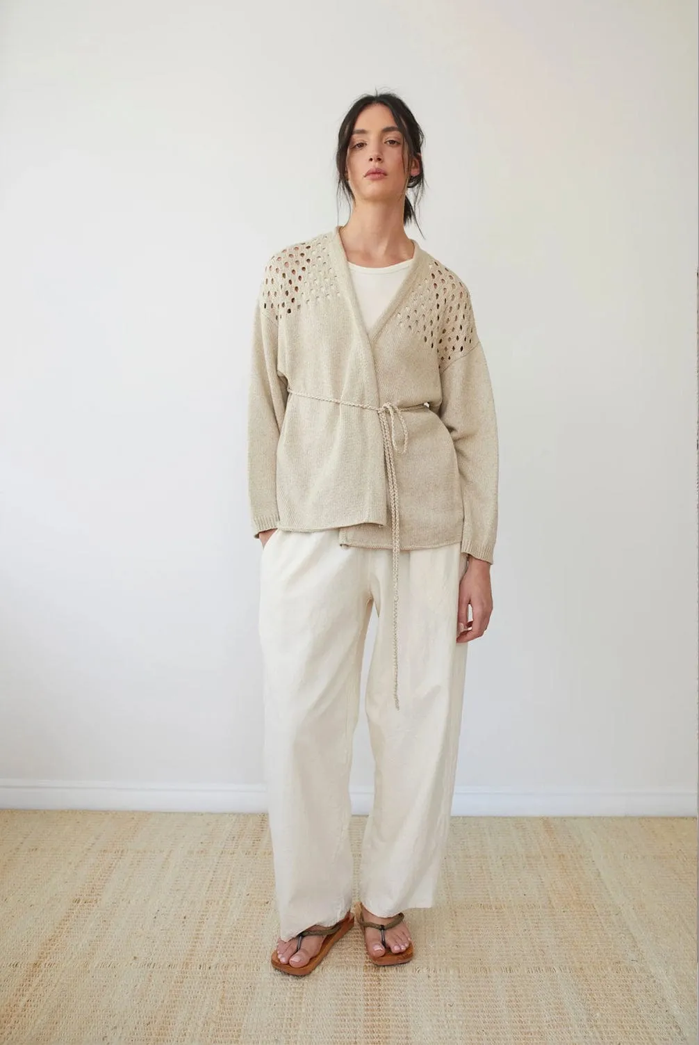 Pointelle Wrap | Natural