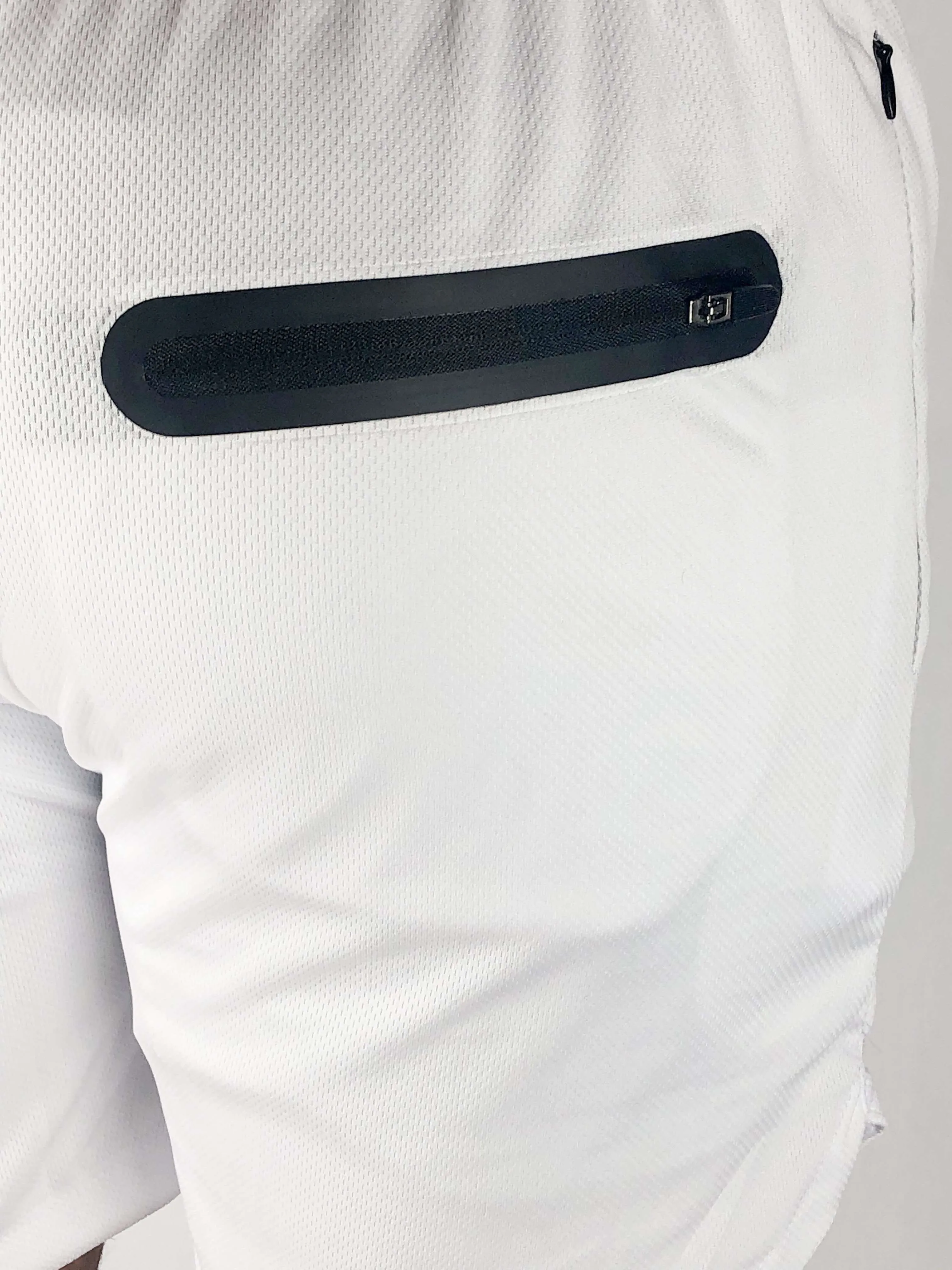 Premium Shorts w/ Compression - White