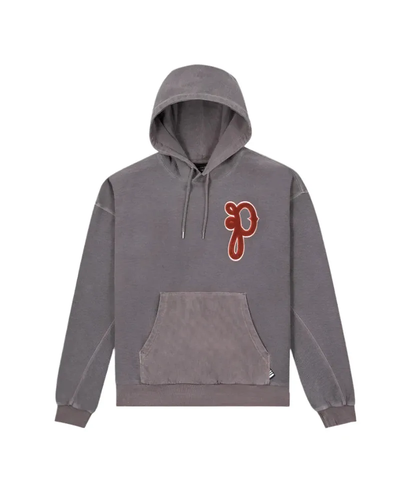 P's Script Hoodie - Washed Fog