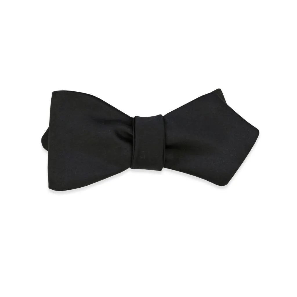 PSC The Wallace Silk Satin Diamond Point Bow Tie