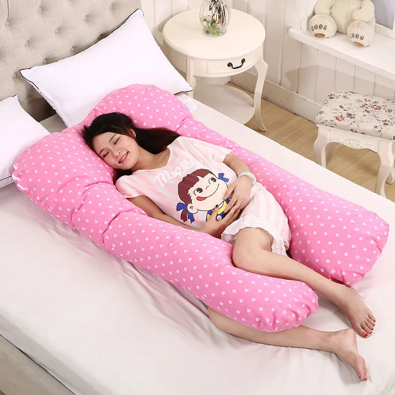 Pure Cotton U-Shaped Maternity Pillow