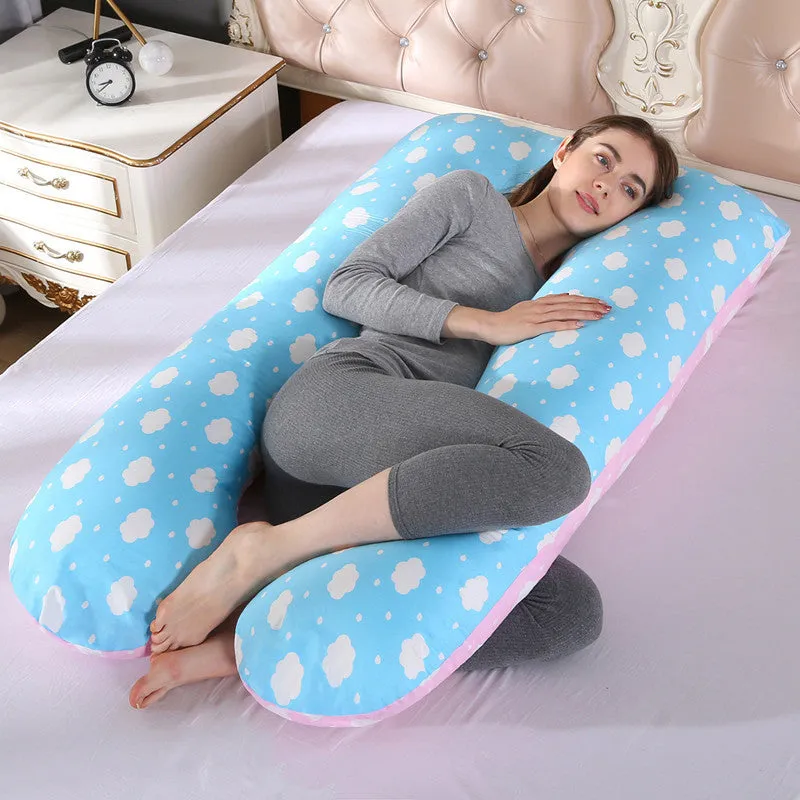 Pure Cotton U-Shaped Maternity Pillow