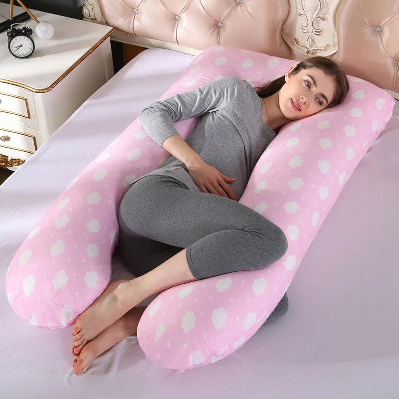 Pure Cotton U-Shaped Maternity Pillow